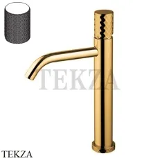 FIMA Carlo Frattini Spillo TECH G Смеситель для раковины, с донным клапаном F3031TLXSGOS, Brushed gold
