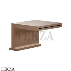 Gessi CASCATA Каскадный излив на борт ванны или подиум 20191-708, Copper Brushed