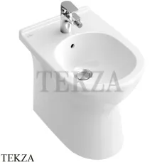 Villeroy & Boch O.NOVO Биде напольное, 1 отверстие под смеситель 54610001, белый глянец