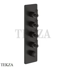 Gessi VENTI20 Термостат для душа, 4 потока, внешняя часть 65208-187, Aged Bronze