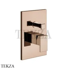 Gessi Rettangolo shower Смеситель для душа 2 потока, внешняя часть 44604-030, Copper глянец PVD Gessi Rettangolo shower Смеситель для душа 2 потока, внешняя часть 44604-030, Copper глянец PVD