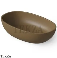 Dea Design Washbasins Раковина настольная овальная Solid Surface DD9078 600 1, Dark Camel №1