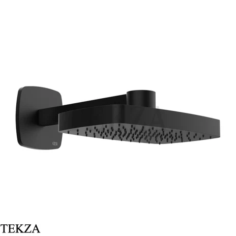 Gessi Jacqueline Верхняя регулируемая лейка с кронштейном 77149-299, черный матовый