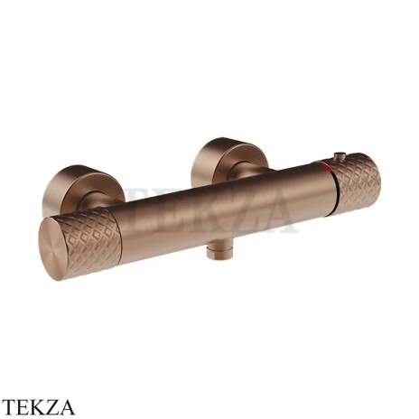 Gessi Habito INTRECCIO Смеситель термостатический для душа 70133-708, Copper Brushed PVD
