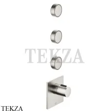 Dornbracht CYO Термостат для душа 1/2, 3 вентиля, внешняя часть, 36503780-06 х3, платина матовая Dornbracht CYO Термостат для душа 1/2, 3 вентиля, внешняя часть, 36503780-06 х3, платина матовая
