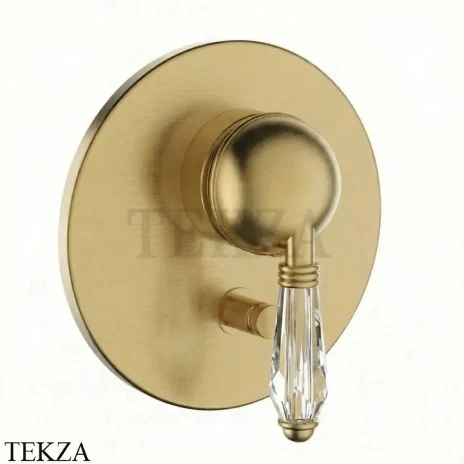 Nicolazzi Cristallo Смеситель для душа. 2 потока, внешняя часть, 3460EXTOS33, Brushed brass