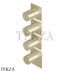 Ritmonio Dot316 Термостат для душа на 3 потока, внешняя часть PR50HG201 ICX, Champagne Stainless Steel Ritmonio Dot316 Термостат для душа на 3 потока, внешняя часть PR50HG201 ICX, Champagne Stainless Steel