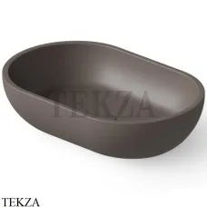 Dea Design Washbasins Раковина настольная овальная Solid Surface DD9034 580 6, Grey Brown №6