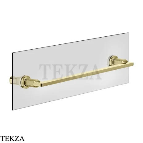 Gessi INCISO accessories Полотенцедержатель для крепления на стекло, 45 см 58615-710, Brass PVD