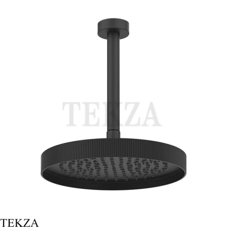 Gessi Incastri RIGATO Верхняя лейка D25 с потолочным кронштейном 63750-299, черный матовый