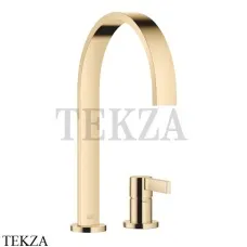 Dornbracht MEM Смеситель для кухни с отдельными розетками 32815682-09, латунь глянец (23kt Gold)