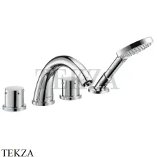 Axor Starck Смеситель для ванны на 4 отверстия, внешняя часть 10451000, хром глянец