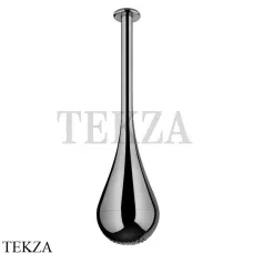 Gessi Goccia Потолочная каплевидная душевая лейка 33752-124, Black Metal глянец