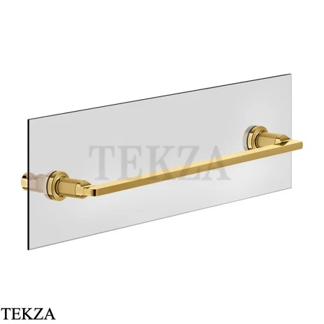 Gessi INCISO accessories Полотенцедержатель для крепления на стекло, 45 см 58615-246, Gold PVD