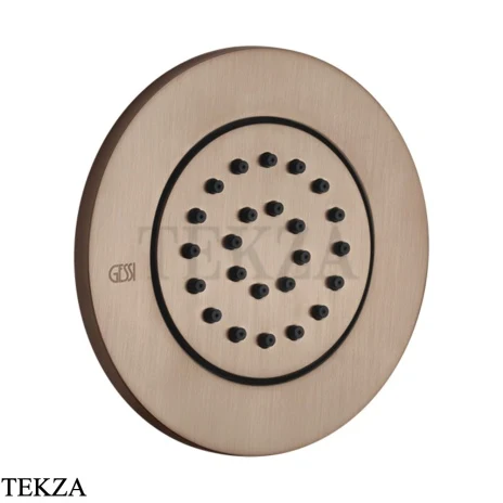 Gessi INCISO SHOWER Боковая форсунка поворотная, внешняя часть 32982-708, Copper Brushed PVD