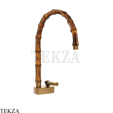 Gessi Jacqueline Смеситель для раковины средний, без донного клапана 77019-726, бронза Brushed