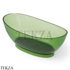 Dea Design Elegant Ванна отдельностоящая овальная 155x78 Glasstech DD8620 1550 R3, Emerald R3