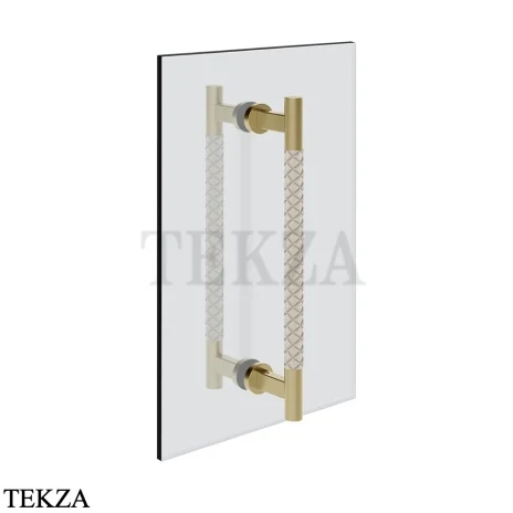 Gessi Pelle Tresse Полотенцедержатель для крепления на стекло, 30 см 78731-435, Crème/ Brass Br. PVD