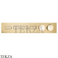 Gessi HI-FI Термостатический смеситель на 4 потока, внешняя часть 63016-710, Brass PVD