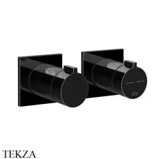 Gessi Inverso RIGATO термостат для душа, 1 поток, внешняя часть 73032-706, Black Metal PVD