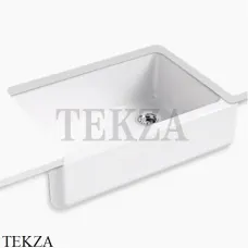 Kohler Whitehaven Мойка для кухни встраиваемая снизу с широким фартуком, чугун K-5827-0, белый глянец Kohler Whitehaven Мойка для кухни встраиваемая снизу с широким фартуком, чугун K-5827-0, белый глянец