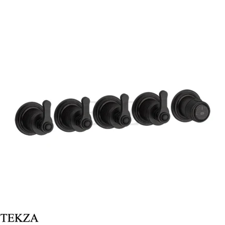 Gessi VENTI20 Термостат для душа, 4 потока, внешняя часть 65338-187, Aged Bronze