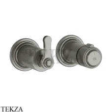 Gessi VENTI20 Термостат для душа, 2 поток, внешняя часть 65235-149, Finox Br. Nickel