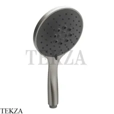 Gessi Shower Душевая лейка 3-х позиционная с черным диском 14378-149, Finox Brushed Nickel