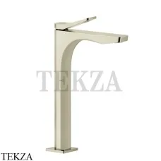 Gessi RILIEVO Смеситель для раковины высокий, без донного клапана 59004-720, Nickel PVD