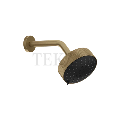 Gessi INGRANAGGIO Верхняя лейка D12,9 с кронштейном из стены, 63556-791, Deep Bronze Brushed PVD
