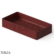 Dea Design Washbasins Раковина настольная 80х40 см Solid Surface DD9010 800 17, Red Wine №17
