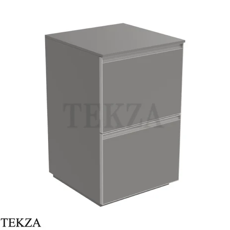 Flaminia Cubika тумба под раковину напольная 50×50×78,5 см, 2 ящика, серый Grey матовый