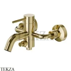 Newform XT Смеситель для ванны с изливом, без гарнитура, 4240.61.020, PVD Glossy gold