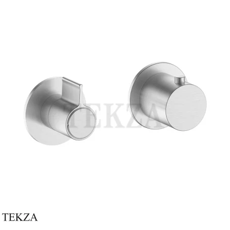 Fantini Flora Термостат для душа, 2 потока, внешняя часть 7692J723B, Brushed Steel Look PVD