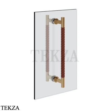 Gessi Pelle Tresse Полотенцедержатель для крепления на стекло, 45 см 78732-431, Red Cherry/ Bronze Br. PVD