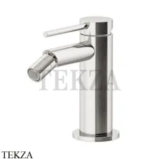 Gattoni Circle One Смеситель для биде, с донным клапаном 9050/90NS, Nickel brushed