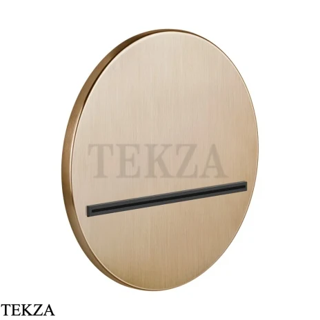 Gessi CASCATA Каскадный излив настенный круглый 65295-726, Warm Steel Br. PVD