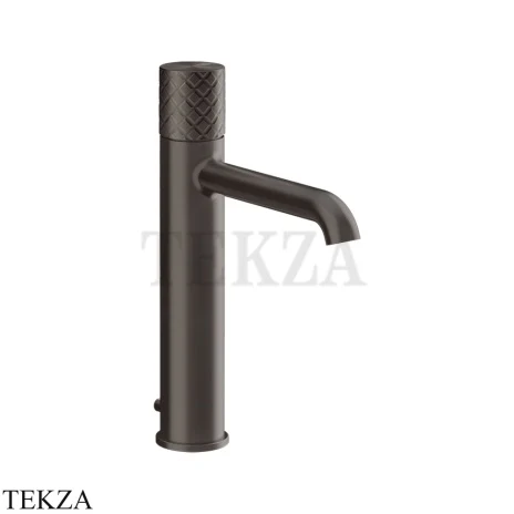Gessi Habito INTRECCIO Смеситель для раковины средний, с донным клапаном 70105-707, Black Metal Br. PVD