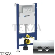 Geberit Duofix Delta UP100 Комплект инсталляция для унитаза в капитальную стену, в пол 458.124.21.1, хром глянец Delta21 Geberit Duofix Delta UP100 Комплект инсталляция для унитаза в капитальную стену, в пол 458.124.21.1, хром глянец Delta21