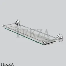 Devon&Devon CAVENDISH Полка стеклянная с галереей WM10CR, хром глянец