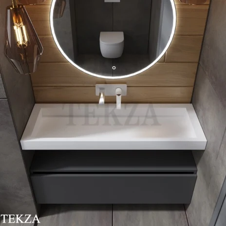 ARMADI ART FLAT Тумба-ящик под столешницу 897-120-A mat, ANTRACITE (антрацит), матовый
