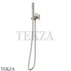 Zucchetti Aguablu Душевой комплект с держателем и шлангом Z94014.C3, brushed nickel