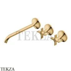 Ritmonio Diametro35 Cross Смеситель для раковины 237, внешняя часть PR53AK202 GOX, Brushed Gold