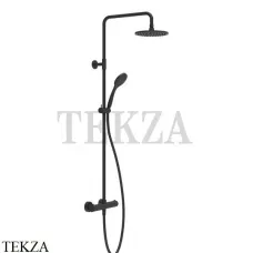 Gessi Emporio Shower Душевая колонна, термостат, верхний душ 20 см 35181-299, Black XL