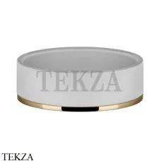 Gessi INCISO accessories Мыльница настольная, белый 58525-735, Warm Bronze PVD