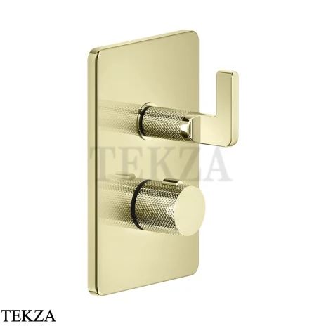 Gessi INCISO SHOWER Термостатический смеситель, 3 потока, внешняя часть 58136-710, Brass PVD