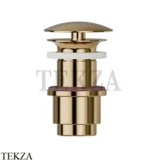 Newform Донный клапан для раковины 40-60 со свободным сливом 228.61.020, PVD Glossy Gold