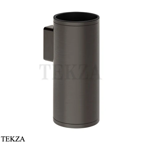 Gessi Pelle Tresse Стакан настенный с держателем 78507-707, Black Metal Brushed PVD