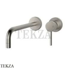 Gessi Emporio Via Tortona Смеситель для раковины однорычажный 20-22, внешняя часть 44825-149, Finox Brushed Nickel