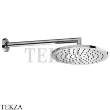 Bossini COSMO Верхняя круглая лейка 230 с кронштейном 35 см H70595H.030, хром глянец